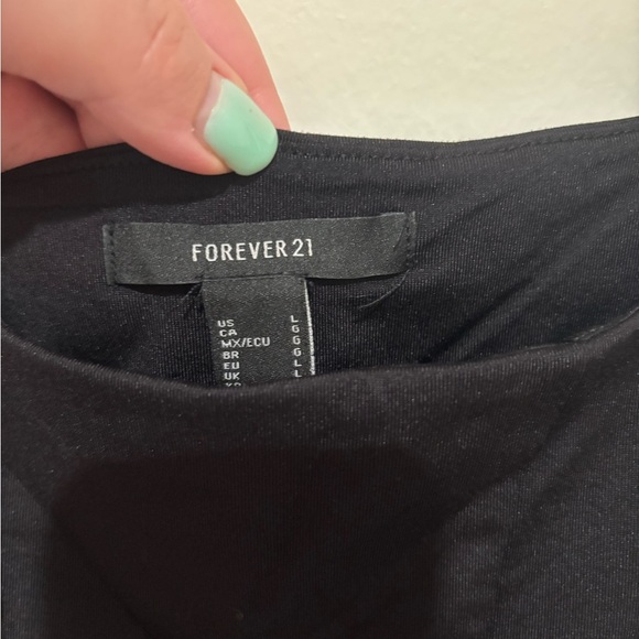 Forever 21 Black Fitted Tank Top - Picture 2 of 4